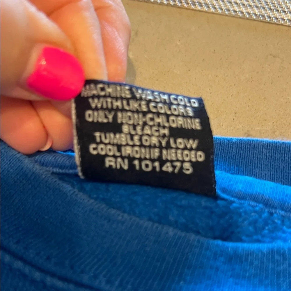 J. America Blue Preppy Vintage Sweatshirt FLORIDA Med - Picture 7 of 7